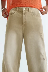  DUST-FAWN-MENS-BAGGY-STRAIGHT-JEANS